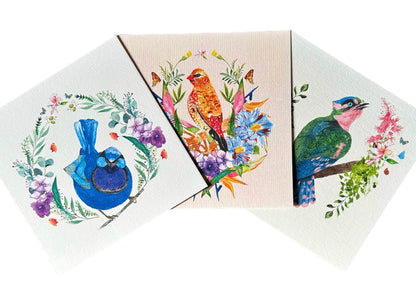 Flutters & Flowers Collection Greeting Cards (Set of 3) (limited edition)