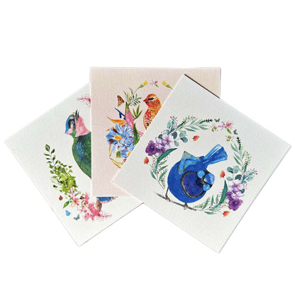 Flutters & Flowers Collection Greeting Cards (Set of 3) (limited edition)